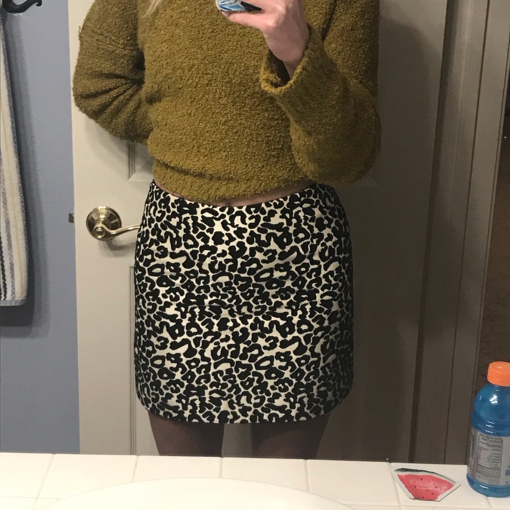 billabong cheetah skirt